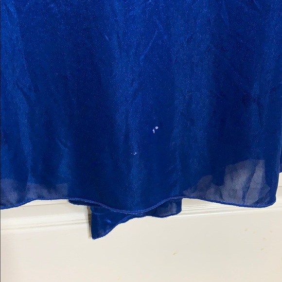 ⭐️ B. DARLIN BLUE FORMAL DRESS SIZE 7/8 (FLAWS) - Picture 6 of 7